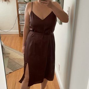 Abercrombie Satin Slip Dress